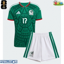 Mexico Orbelin Pineda #17 Hjemmedraktsett Barn VM 2026 Kortermet (+ Korte bukser)